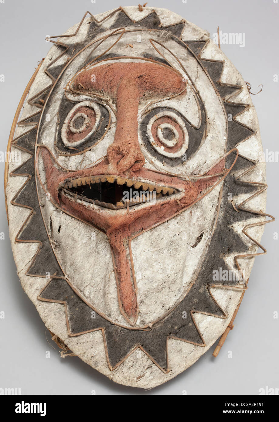 Papuan Gulf, Oceanian, Animal-Like Mask, before 1904, Bamboo, bark and bark cloth, 19 7/8 x 12 1/2 x 6 1/4 in. (50.5 x 31.8 x 15.9 cm Stock Photo