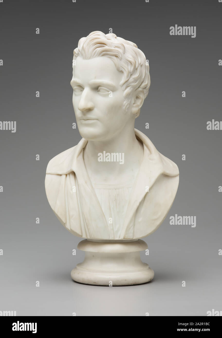 Francis Legatt Chantrey, English, 1781-1842, Honorable Mr. Mackenzie of Seaforth, 1818, marble, Overall: 23 1/2 × 13 × 8 1/2 inches (59.7 × 33 × 21.6 cm Stock Photo