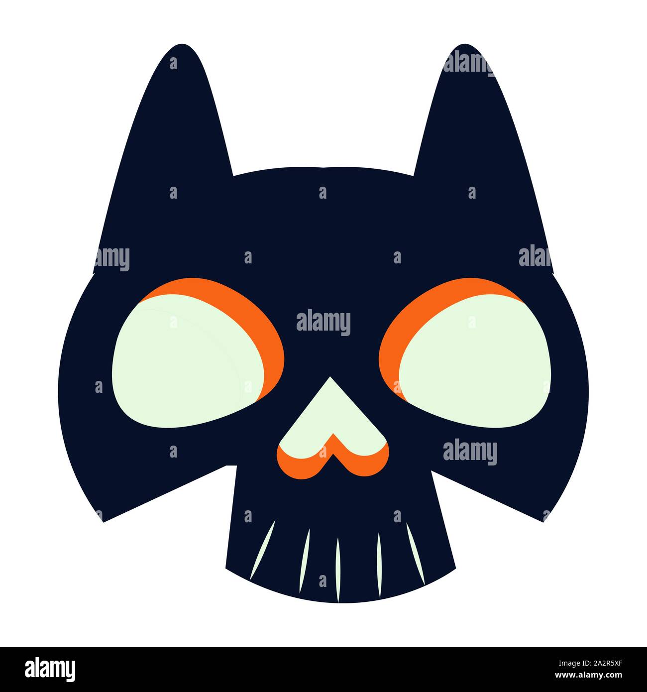 halloween skull head isolated icon Stock Vector Image & Art - Alamy
