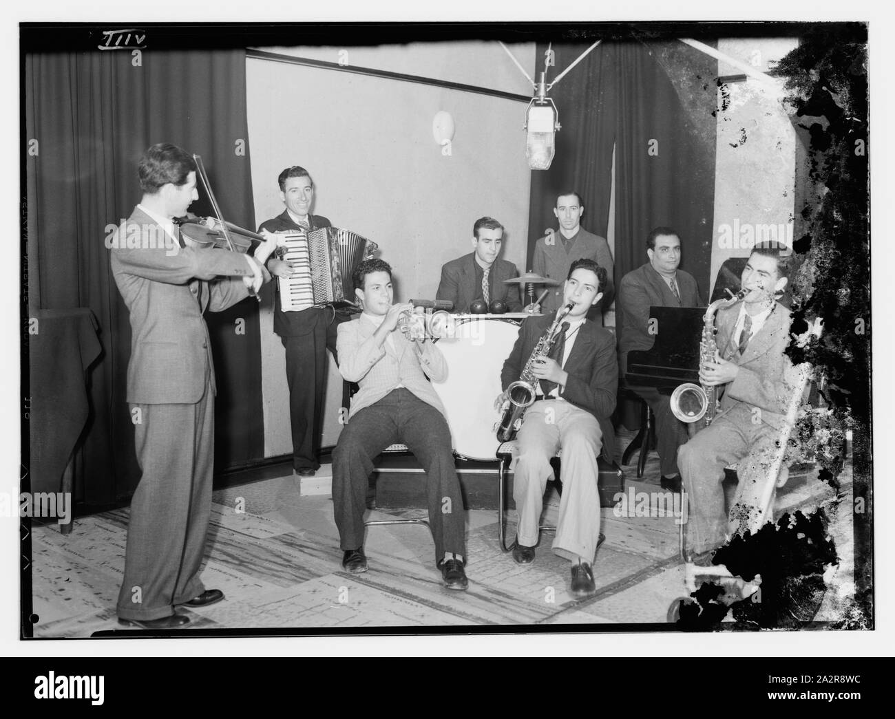 Radio artists, PBS i.e., Palestine Broadcasting Service, Jerusalem