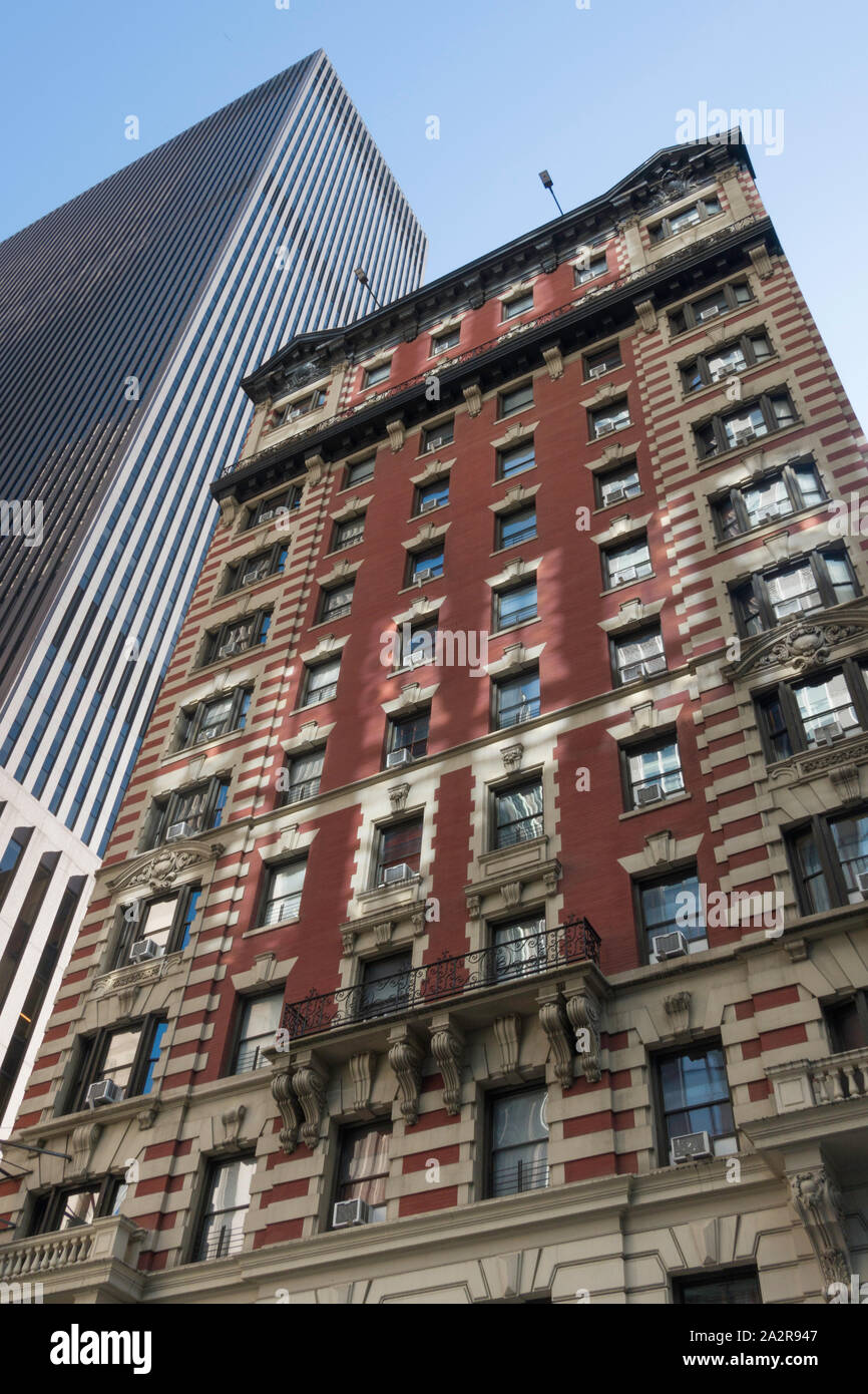 Contrasting Architecture Near Times Square, NYC, USA Stock Photo Alamy