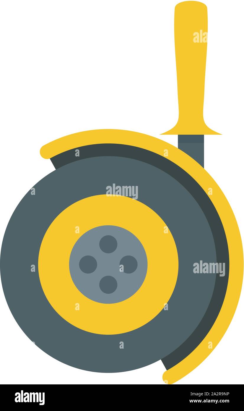 Angle cut machine icon. Flat illustration of angle cut machine vector ...