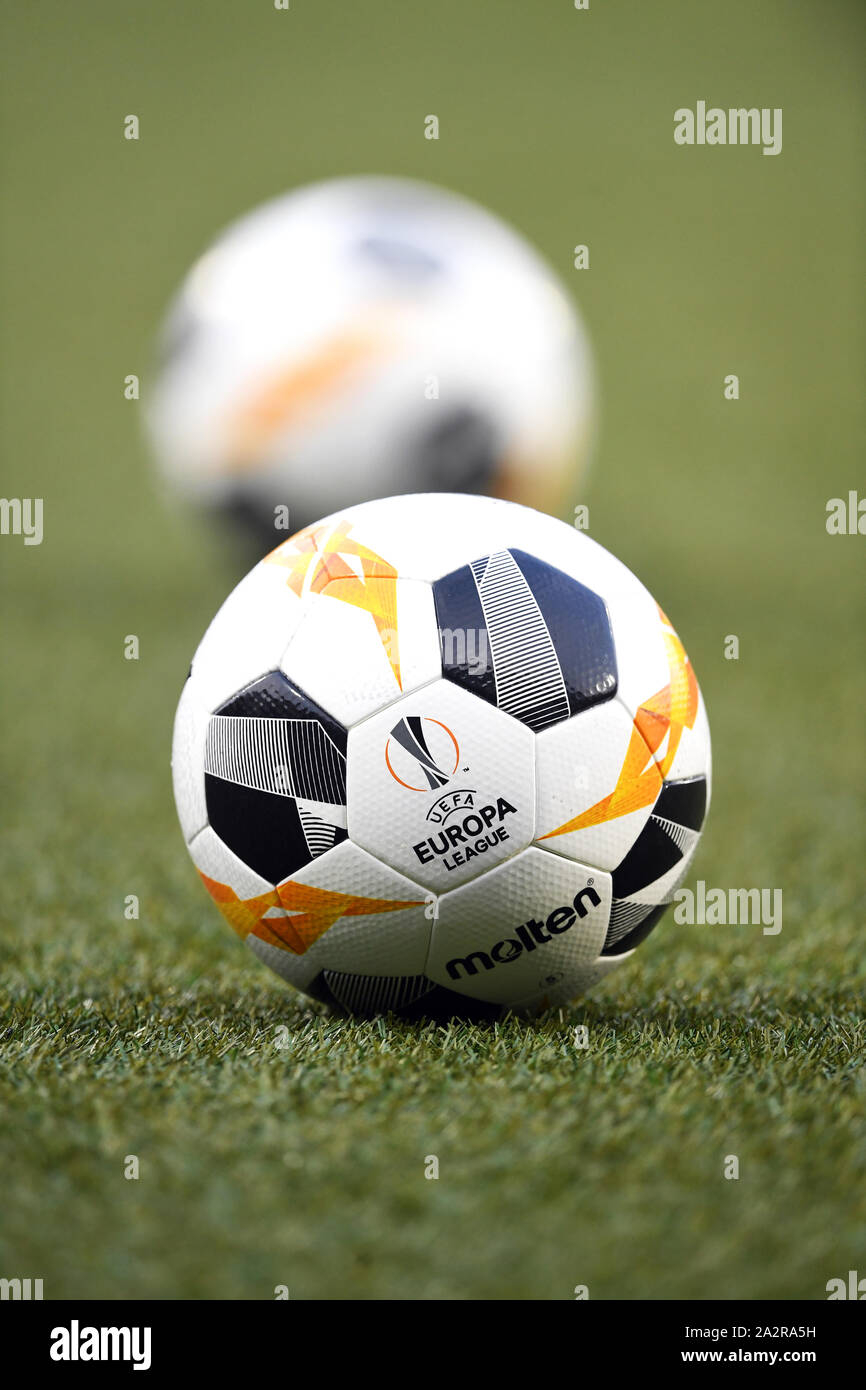 General view of a matchball during the UEFA Europa League Group L match at  the Cars Jeans Stadion, The Hague Stock Photo - Alamy