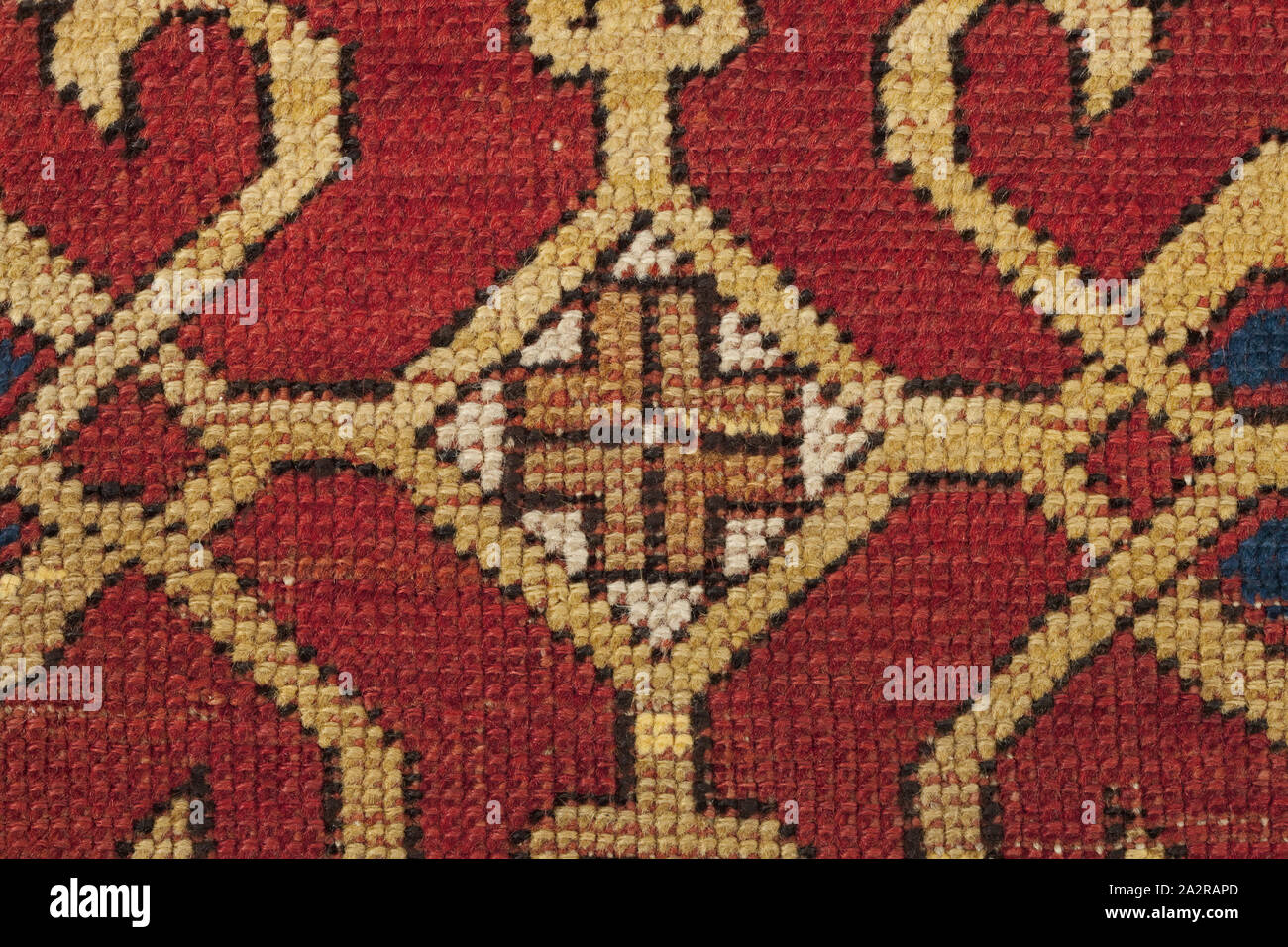 Islamic, Turkish, Lotto Rug with Arabesque Design, c. 1550/1600, Wool pile  on a wool foundation, Overall: 145 × 77 1/4 inches (3 m 68.3 cm × 196.2 cm  Stock Photo - Alamy