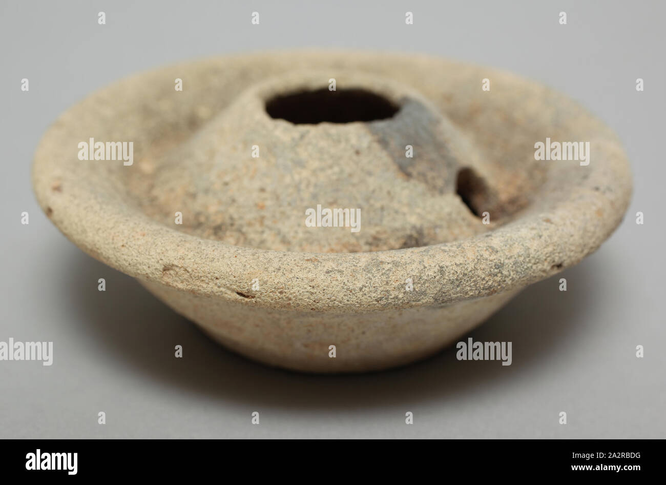 Roman, Oil Lamp, Terracotta, height by width by depth Stock Photo