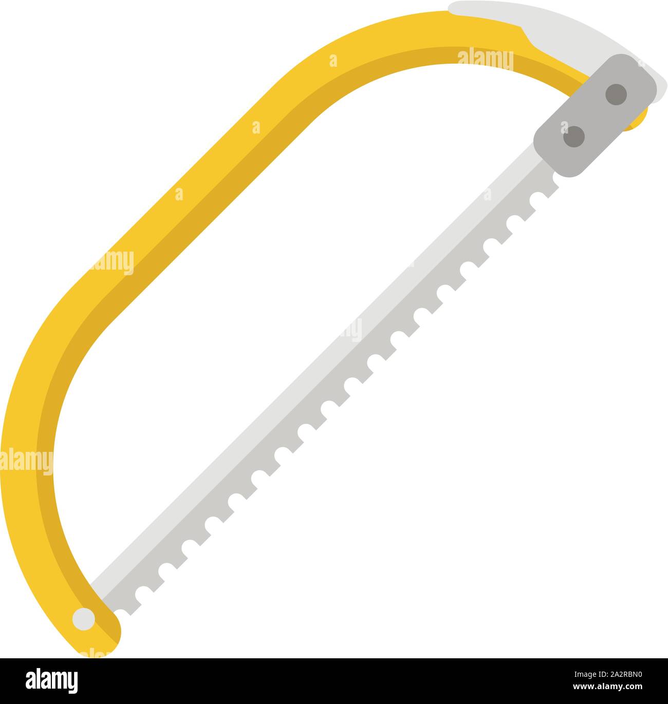 Metal bandsaw icon. Flat illustration of metal bandsaw vector icon for