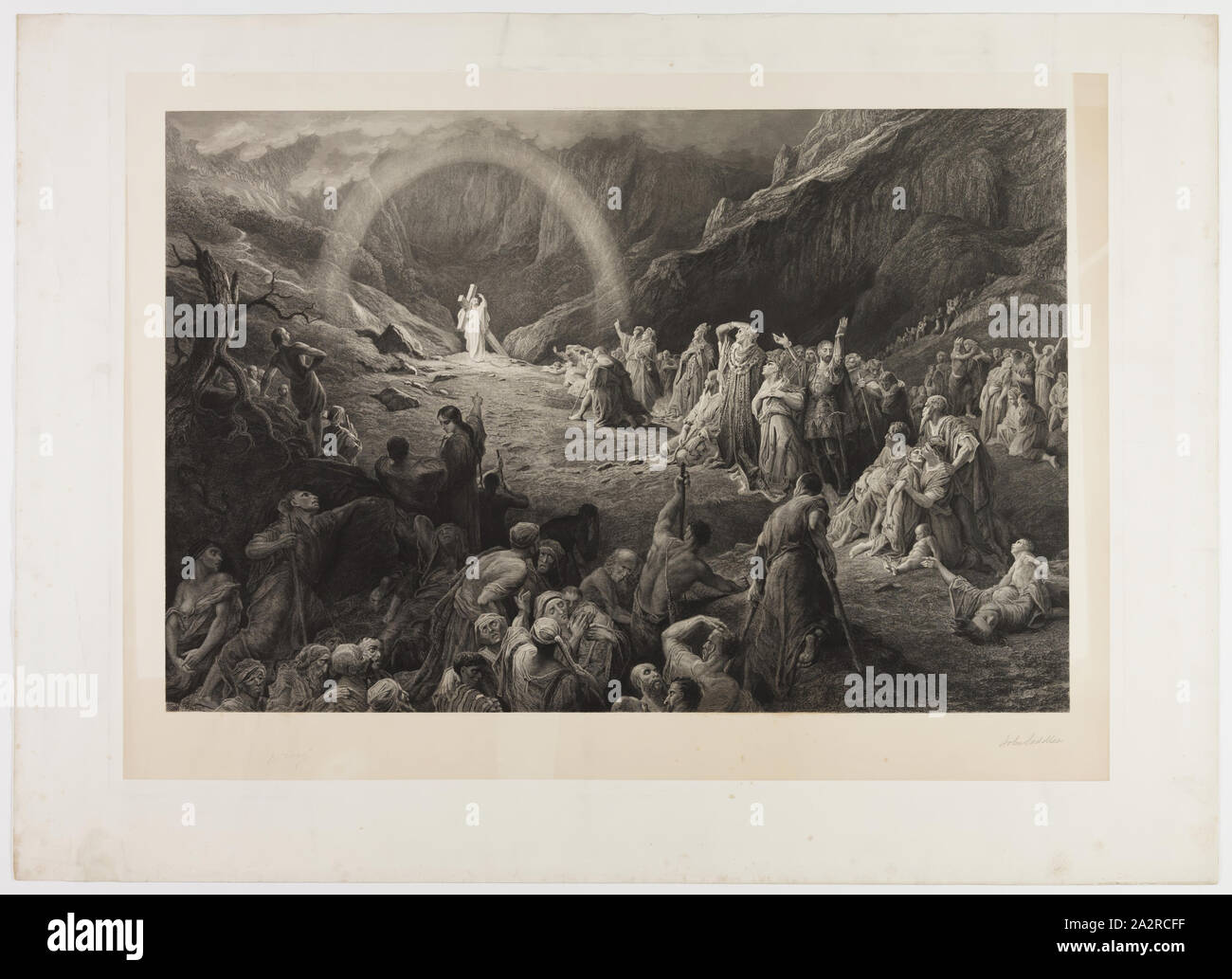 John Saddler, English, 1813-1892, after Gustave Doré, French, 1832-1883,  The Vale of Tears, 1890, Engraving printed in black on chine colle, image:  22 1/8 x 33 in Stock Photo - Alamy