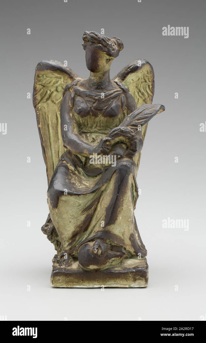 attributed to François Rude, French, 1784-1855, Winged Victory, between 1820 and 1825, Patinated plaster cast, Overall: 8 1/4 × 4 1/4 × 4 1/2 inches (21 × 10.8 × 11.4 cm Stock Photo