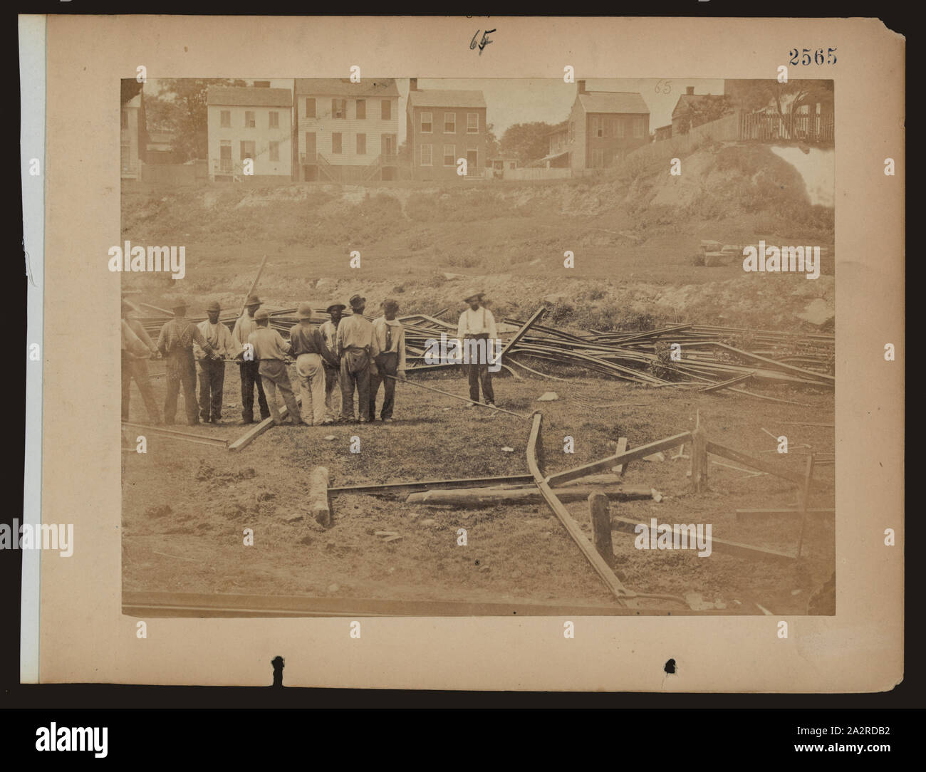 Straightening railroad iron hi-res stock photography and images - Alamy