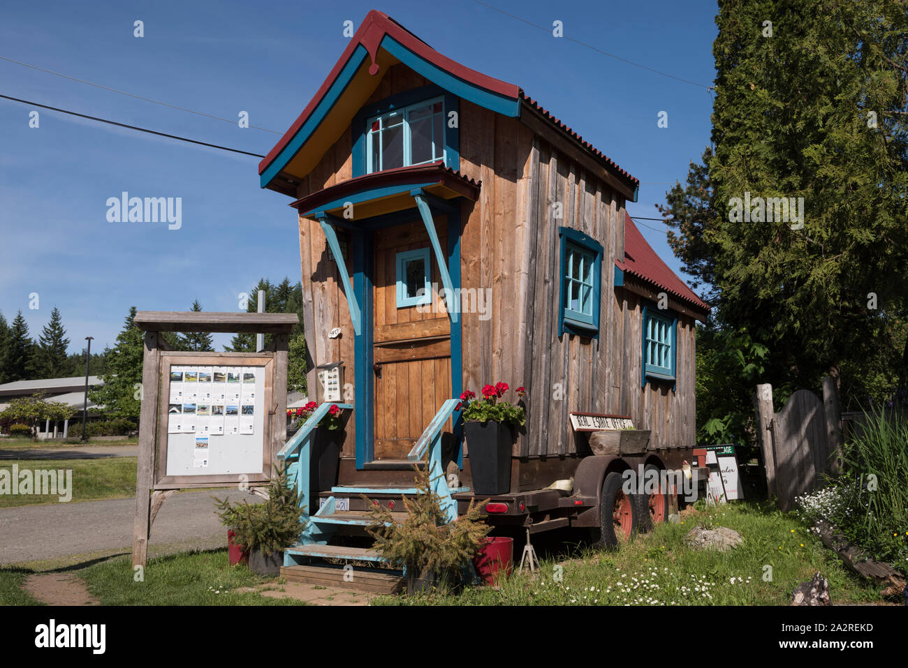 Real Estate Office, Denman Island, British Columbia, Canada Stock Photo Alamy