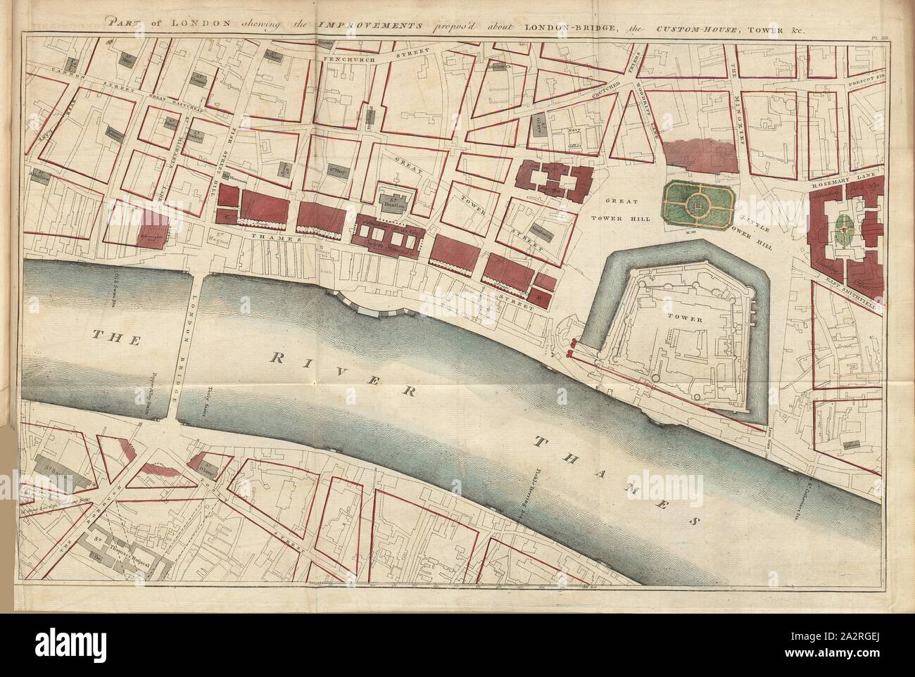 London map 18th century hi-res stock photography and images - Alamy