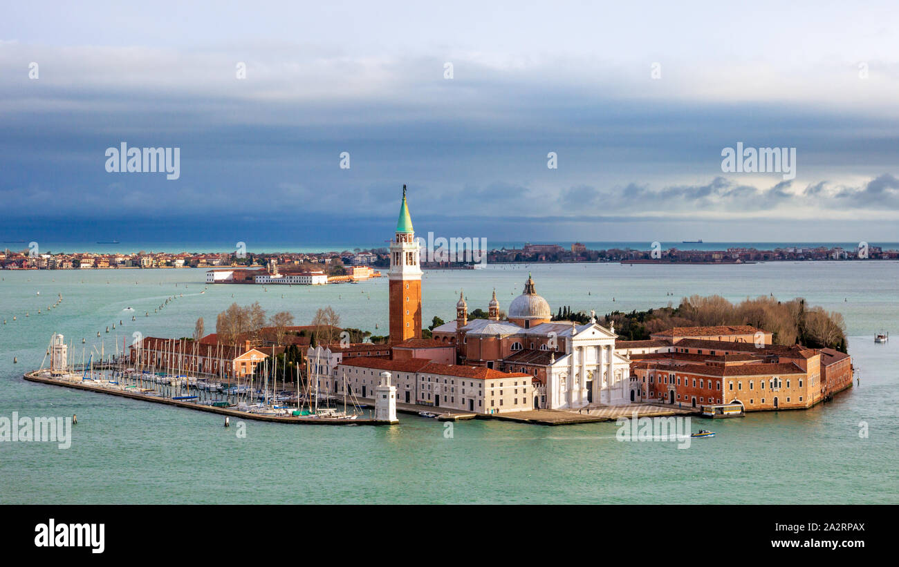 View on the San Giorgio island in Venice, Italy Stock Photo