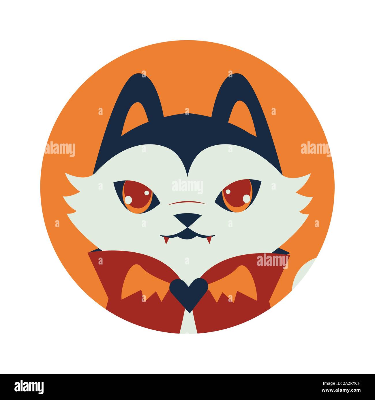 halloween cat mascot with dracula costume Stock Vector Image & Art - Alamy