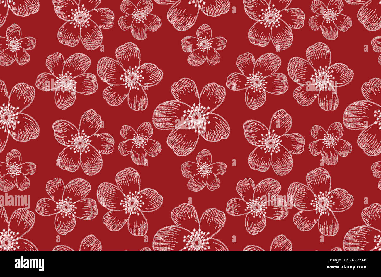Seamless embroidery flowers pattern. Fashion art template for clothes, t- shirt design, textile, wallpaper, pattern fills, covers, surface, print. on  r Stock Photo - Alamy