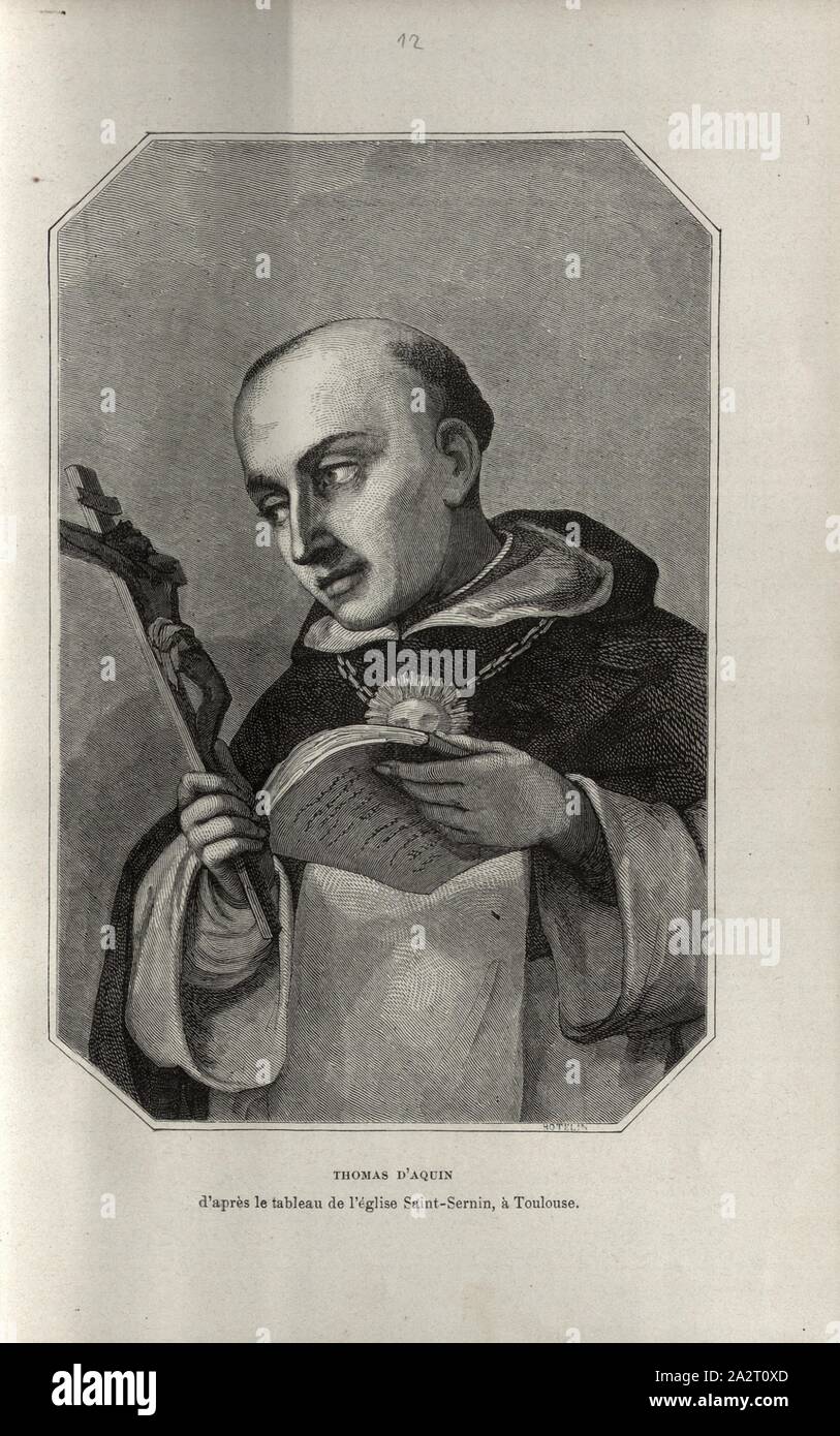 Thomas daquin dapres le tableau de leglise saint sernin hires stock