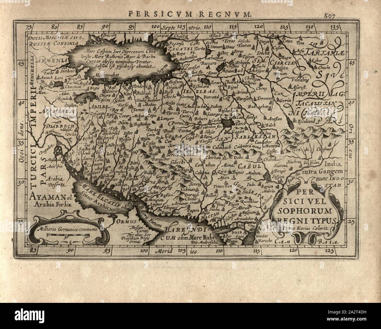 Wise Or The Persian Kingdom Type Map Of The Iran Iraq And Afghanistan Region Signed Peter Kaerius Caelavit Fig 132 P 607 Kaerius Petrus Caelavit Gerhard Mercator Jodocus Hondius Jansson Atlas Minor