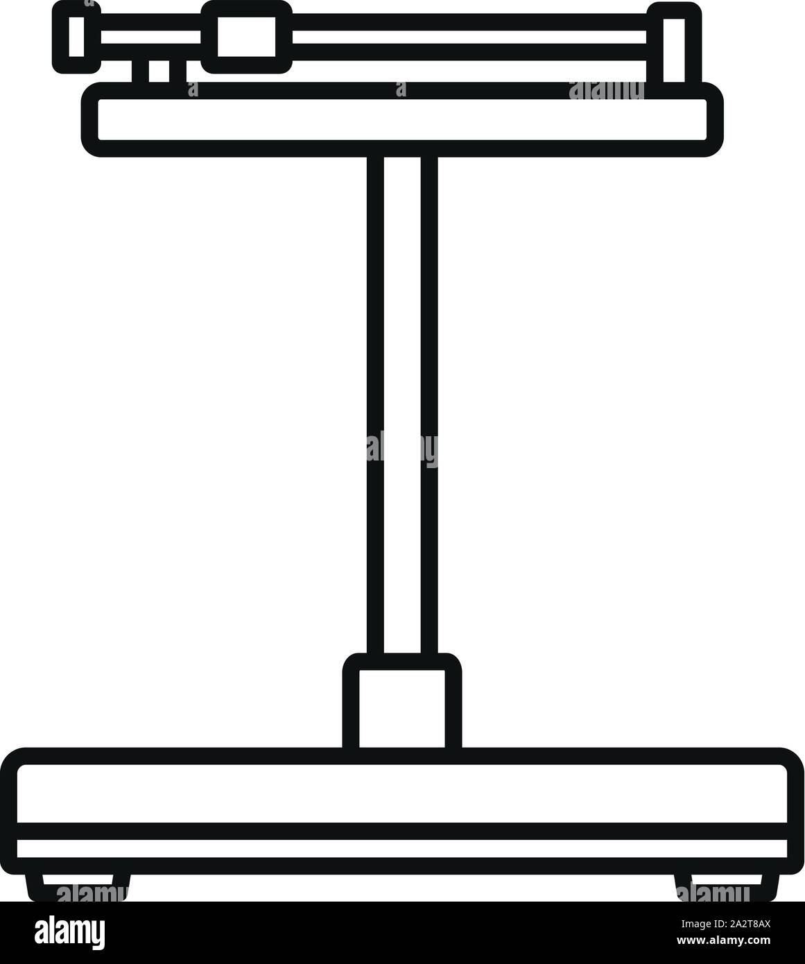 Mechanical scales icon. Outline mechanical scales vector icon for web