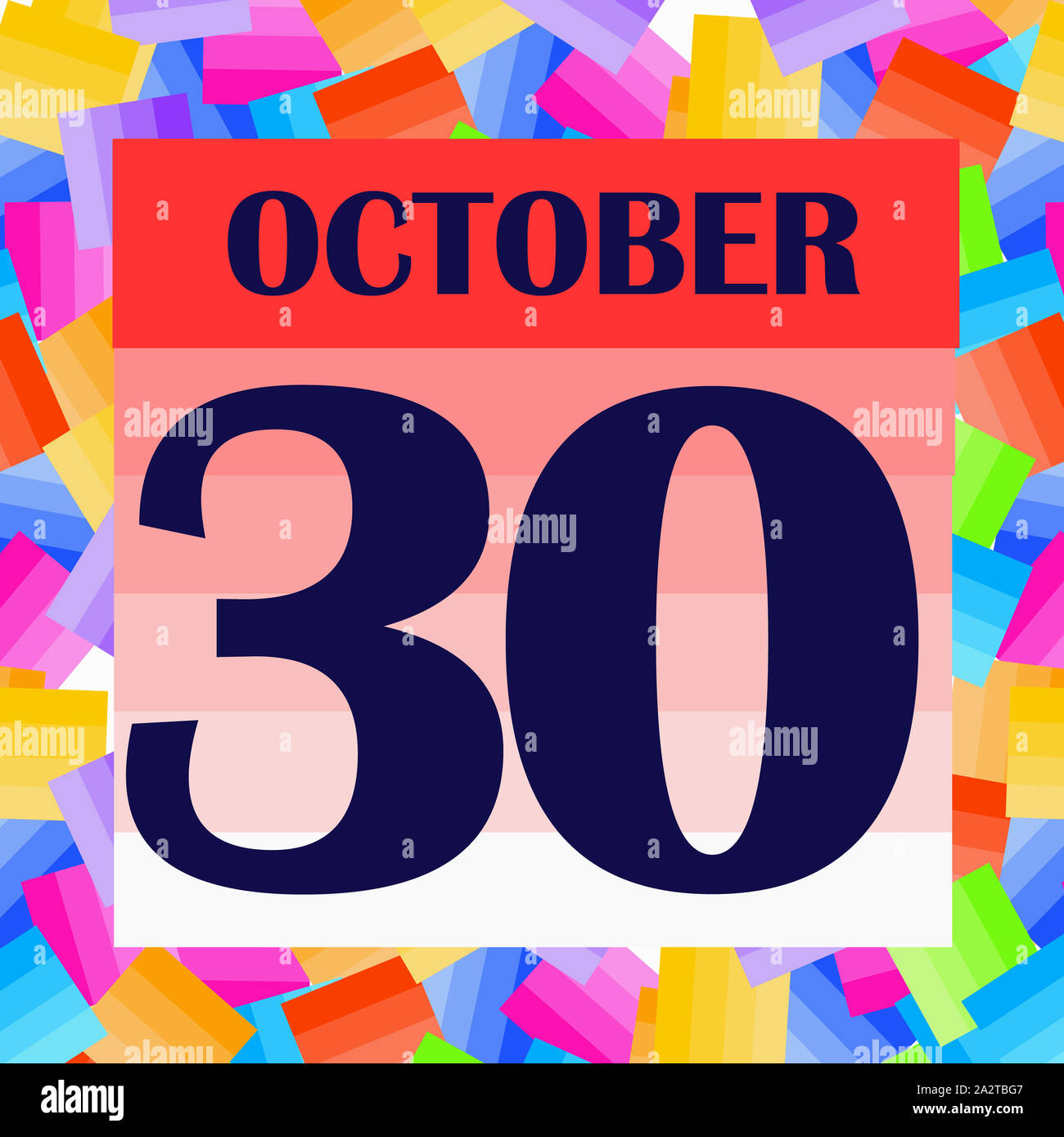 October 30 icon. For planning important day. Banner for holidays and ...