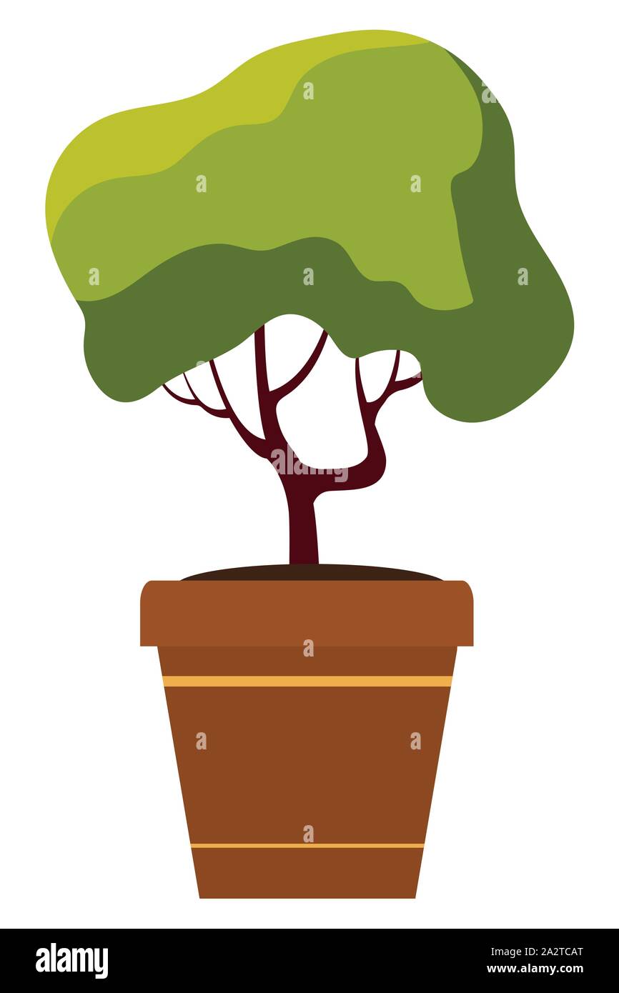 autumn plant in ceramic pot seasonal icon Stock Vector Image & Art - Alamy