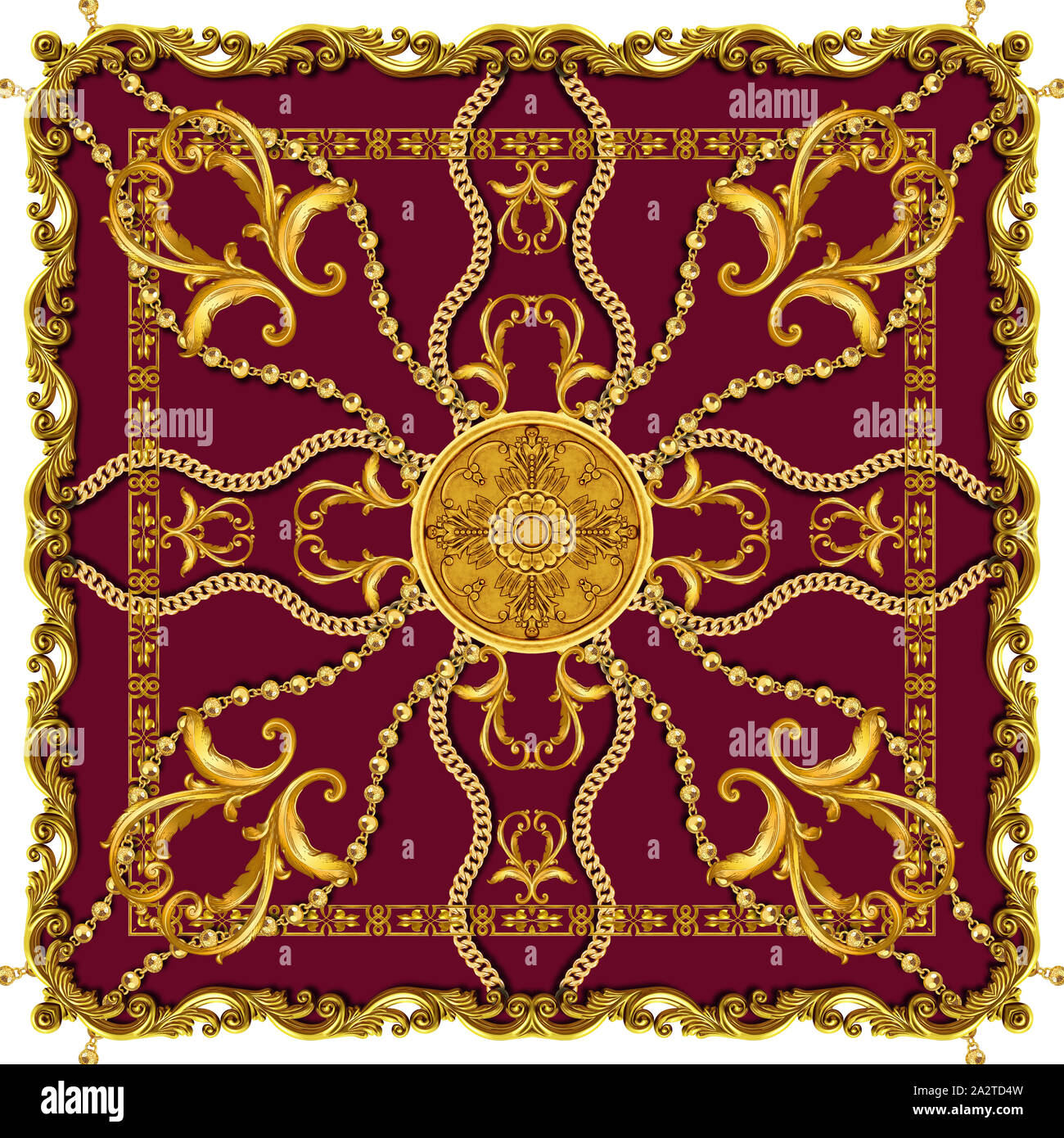 DOUBLE SIDED SCARF GOLDEN AGE