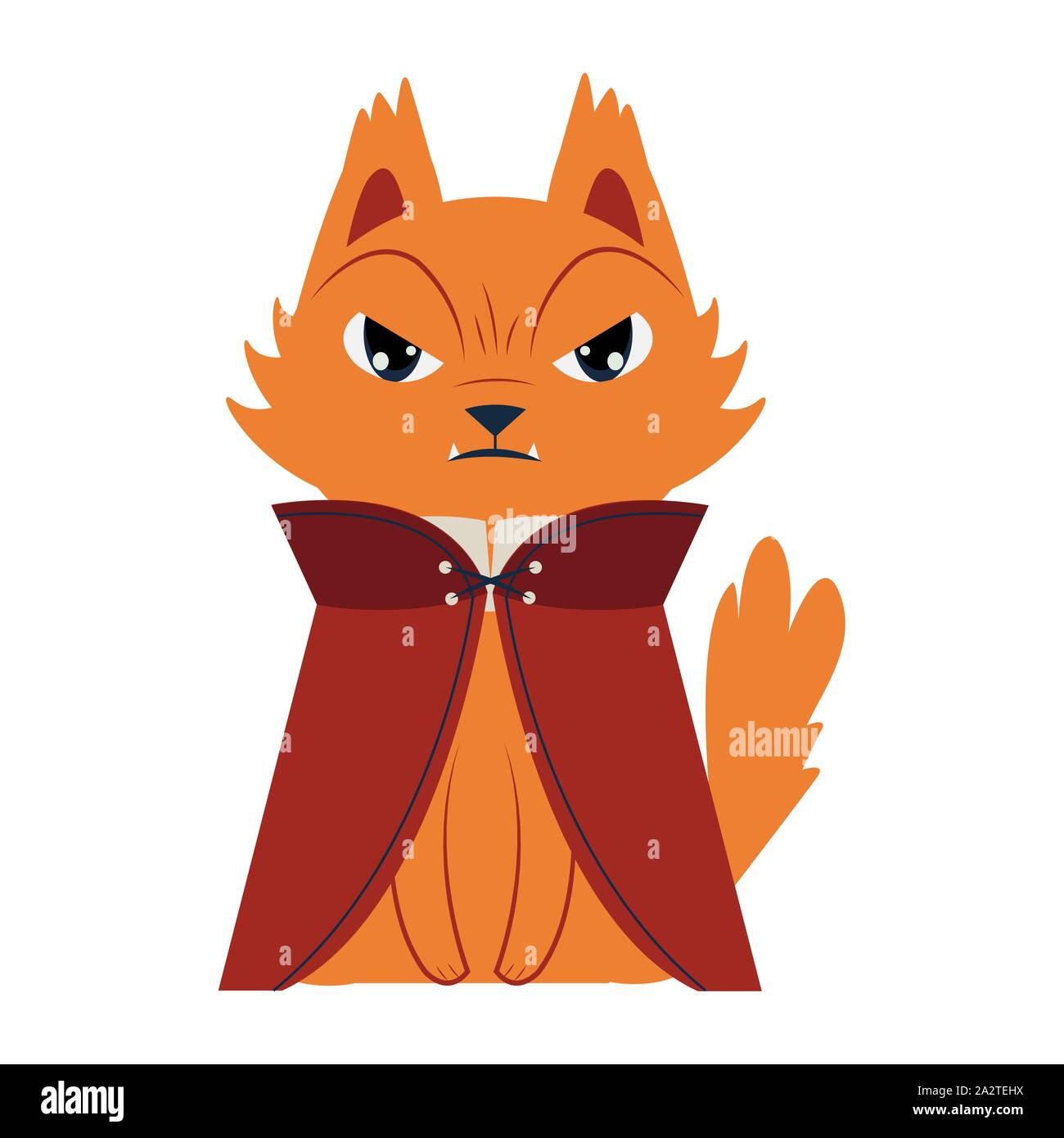 halloween cat mascot with dracula costume Stock Vector Image & Art - Alamy