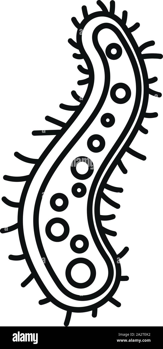 Amoeba icon. Outline amoeba vector icon for web design isolated on white background Stock Vector