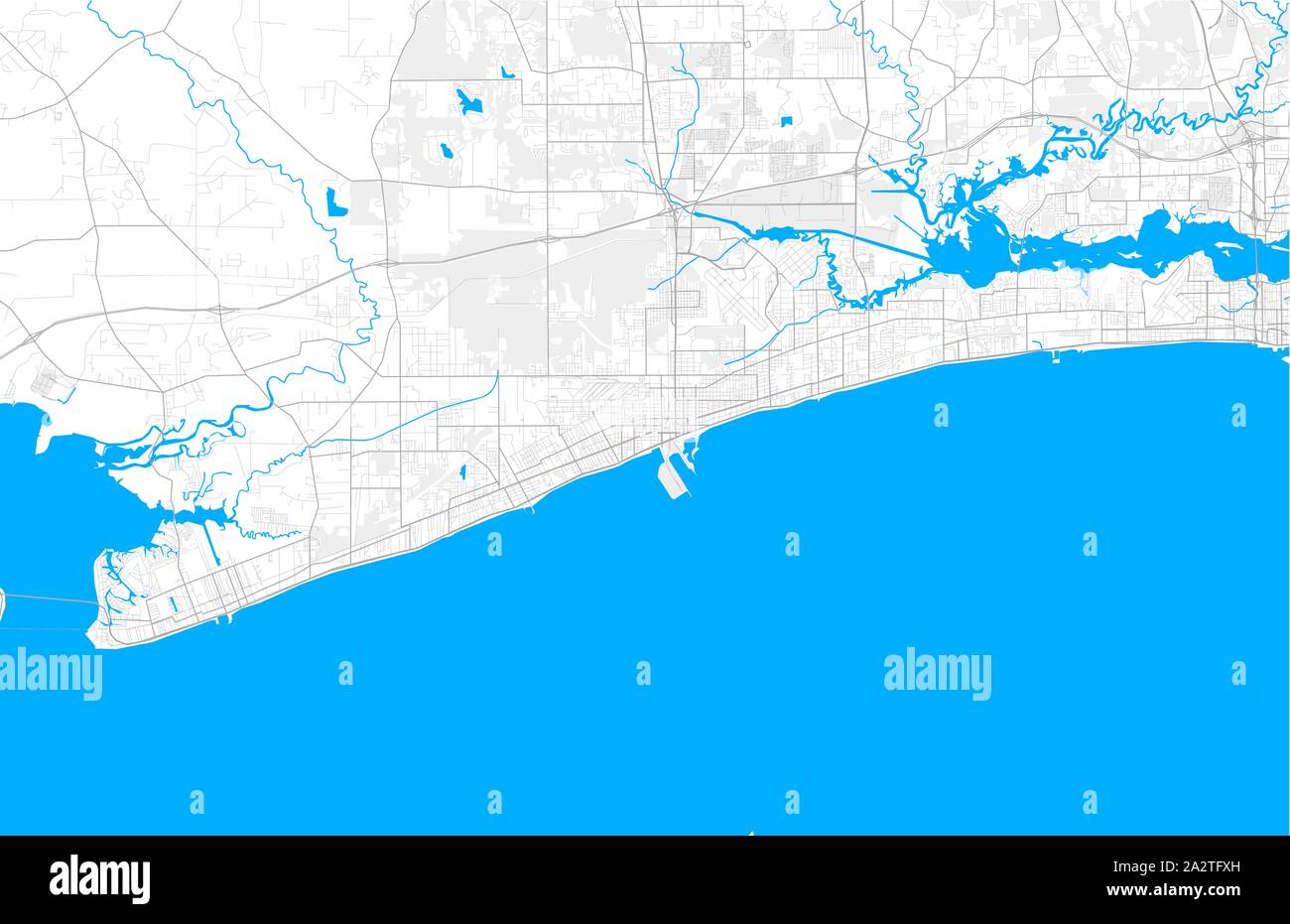 Map Of Gulfport Mississippi Map Of Gulfport Mississippi Hi-Res Stock Photography And Images - Alamy