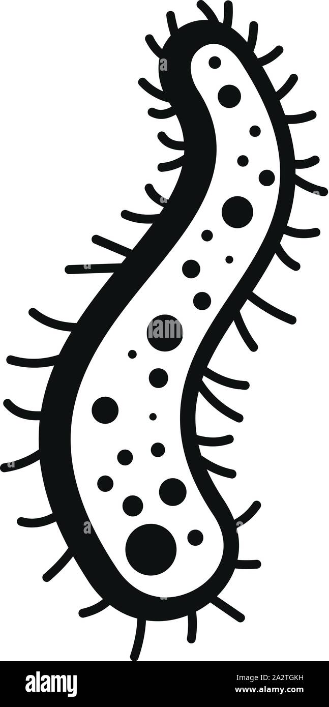 Amoeba icon. Simple illustration of amoeba vector icon for web design isolated on white background Stock Vector