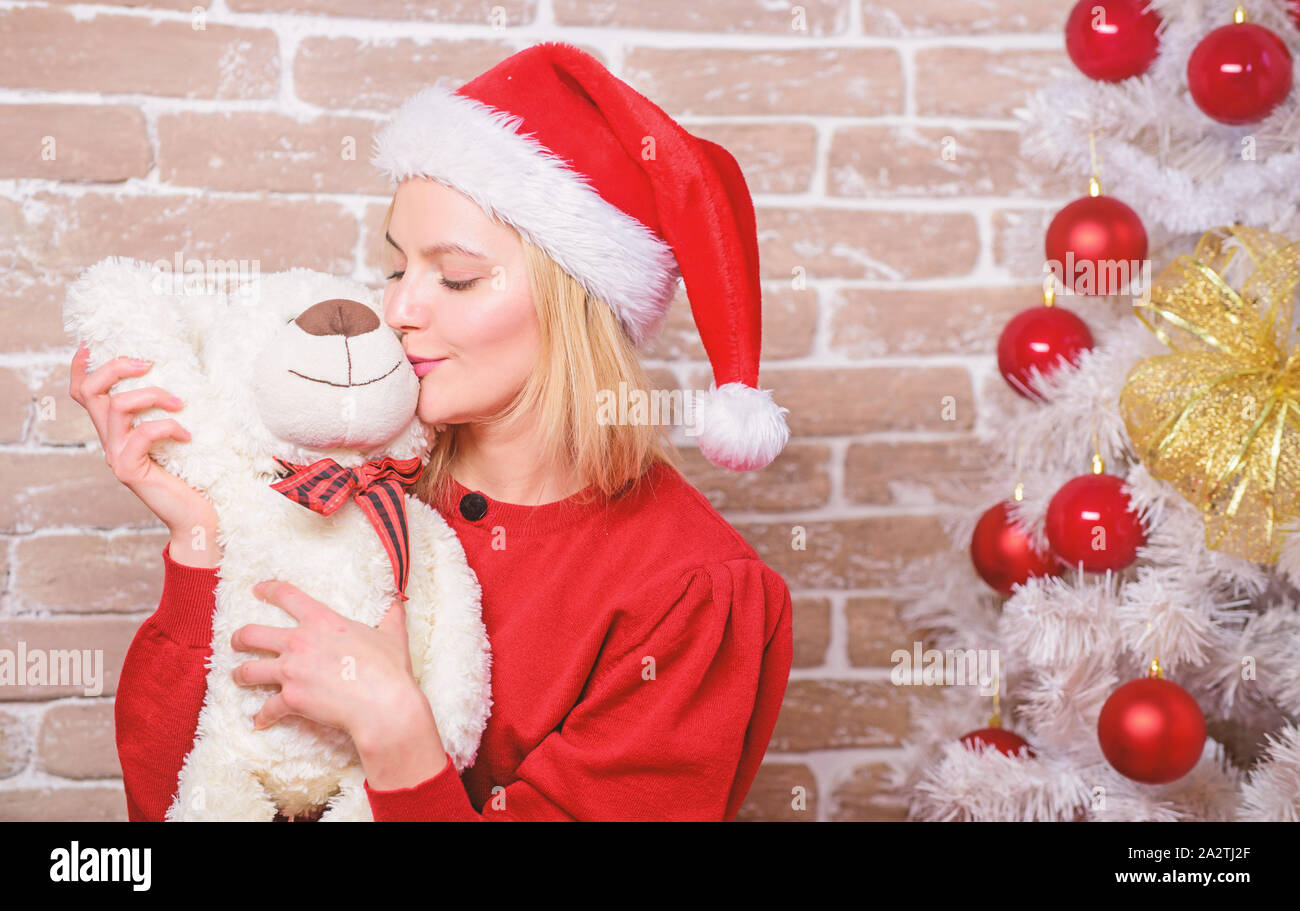 Receive Teddy Bear As Gift Wish You Merry Christmas Top List Best Gifts For Family Cute And Tender Gift Woman Santa Hat Hug Soft Toy Bear Best Gift Ever Girl Happy Celebrate Receive Teddy Bear As Gift Wish You Merry Christmas Top List Best Gifts For Family Cute And Tender Gift Woman Santa Hat Hug Soft Toy Bear Best Gift Ever Girl Happy Celebrate