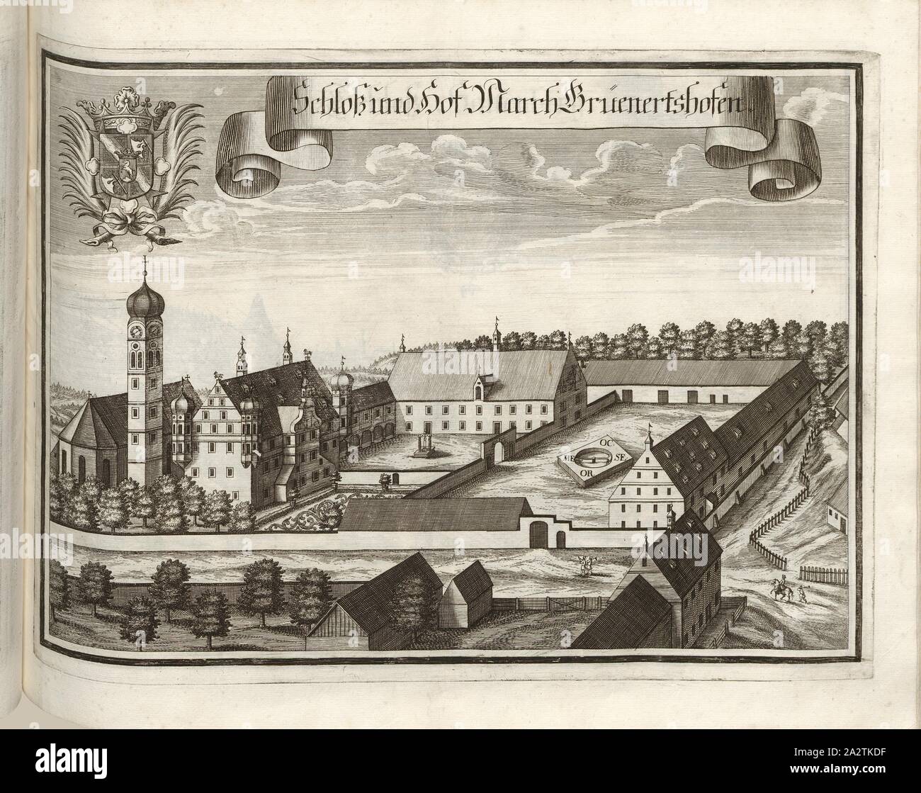 Castle And Courtyard March Grunertshofen Grunertshofen Castle In