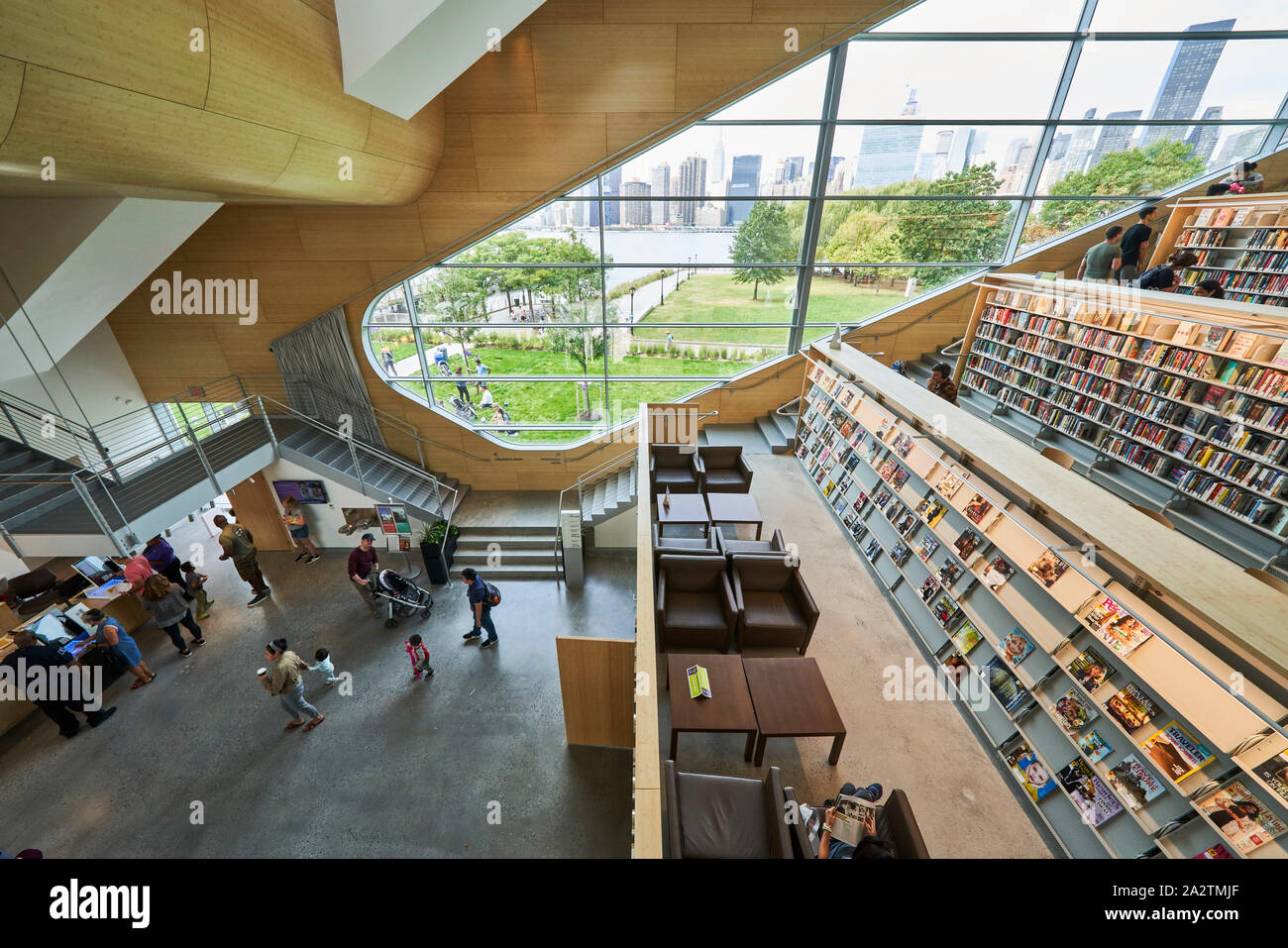 Hunters Point Community Library, designed by Steven Holl Architects