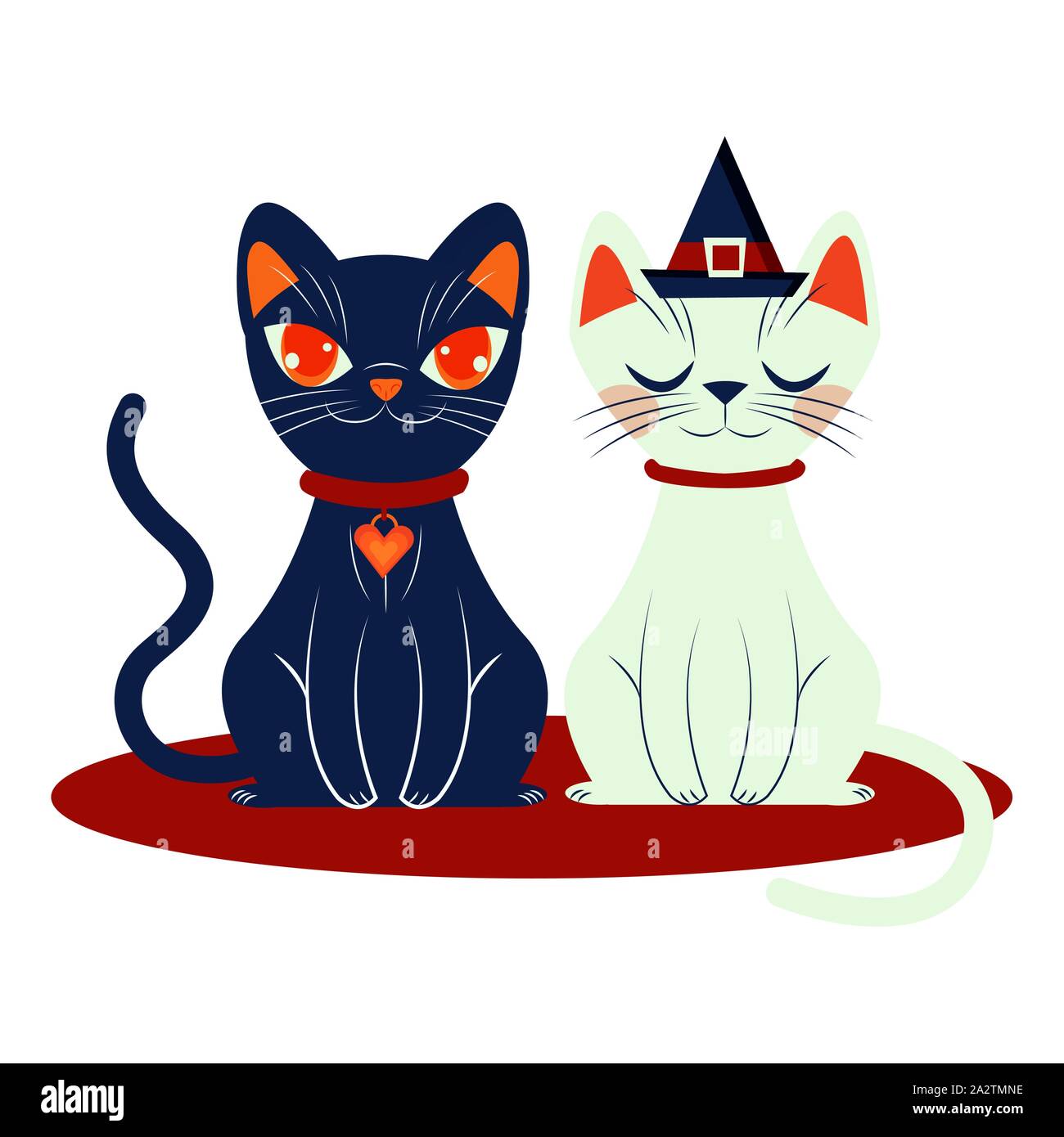 halloween cat mascot seasonal icon Stock Vector Image & Art - Alamy
