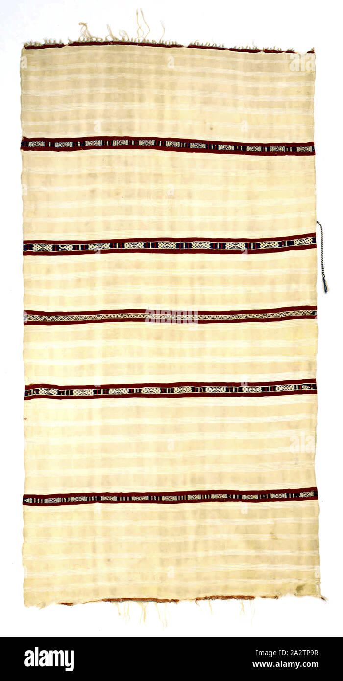 Woman S Shawl Handira Berber Peoples Beni Mtir People Beni Mguild People Early th Century Wool Cotton Silk X 43 1 2 In Installed Textile And Fashion Arts Stock Photo Alamy