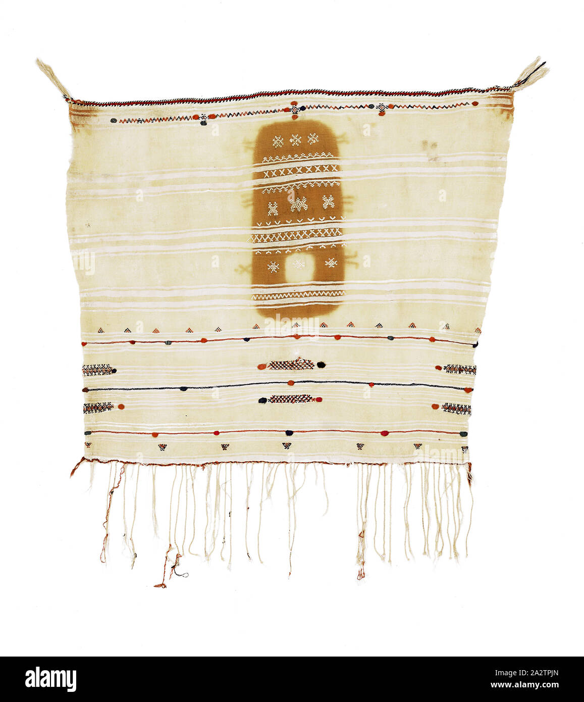 veil, Berber peoples, first half of 20th century, wool, cotton, 42-1/2 ...