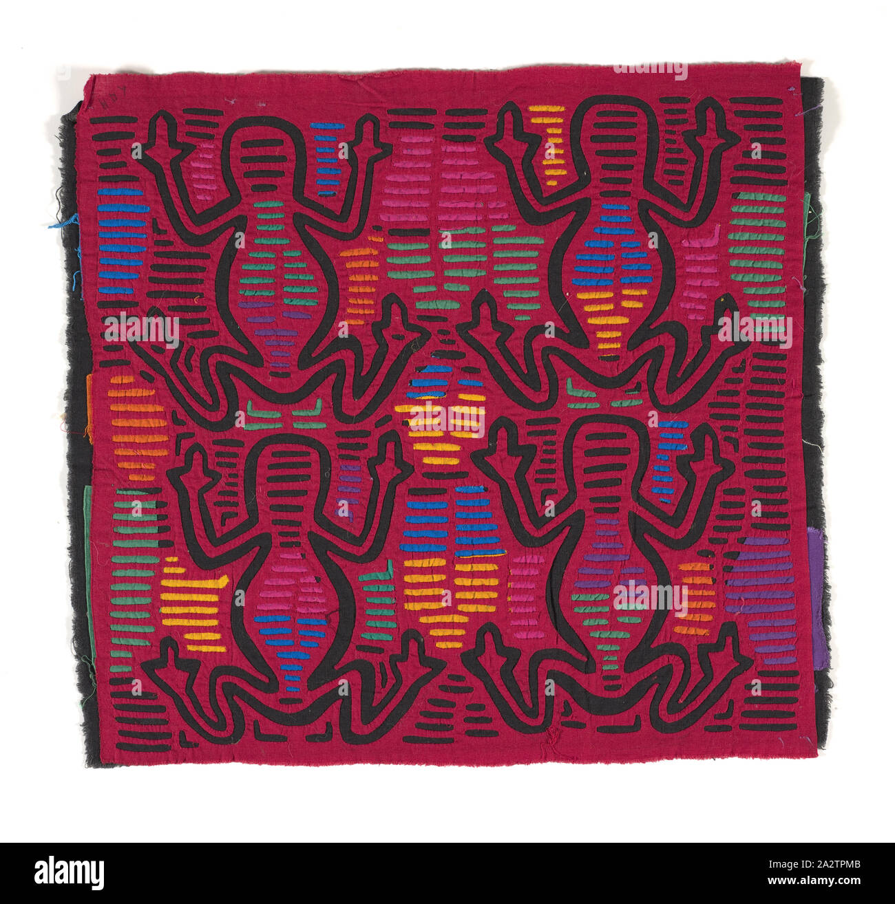 shirt panel (mola), Kuna people, about 1950s, appliqued cotton, 15-3/4 x 17-1/8 in., Textile and Fashion Arts Stock Photo