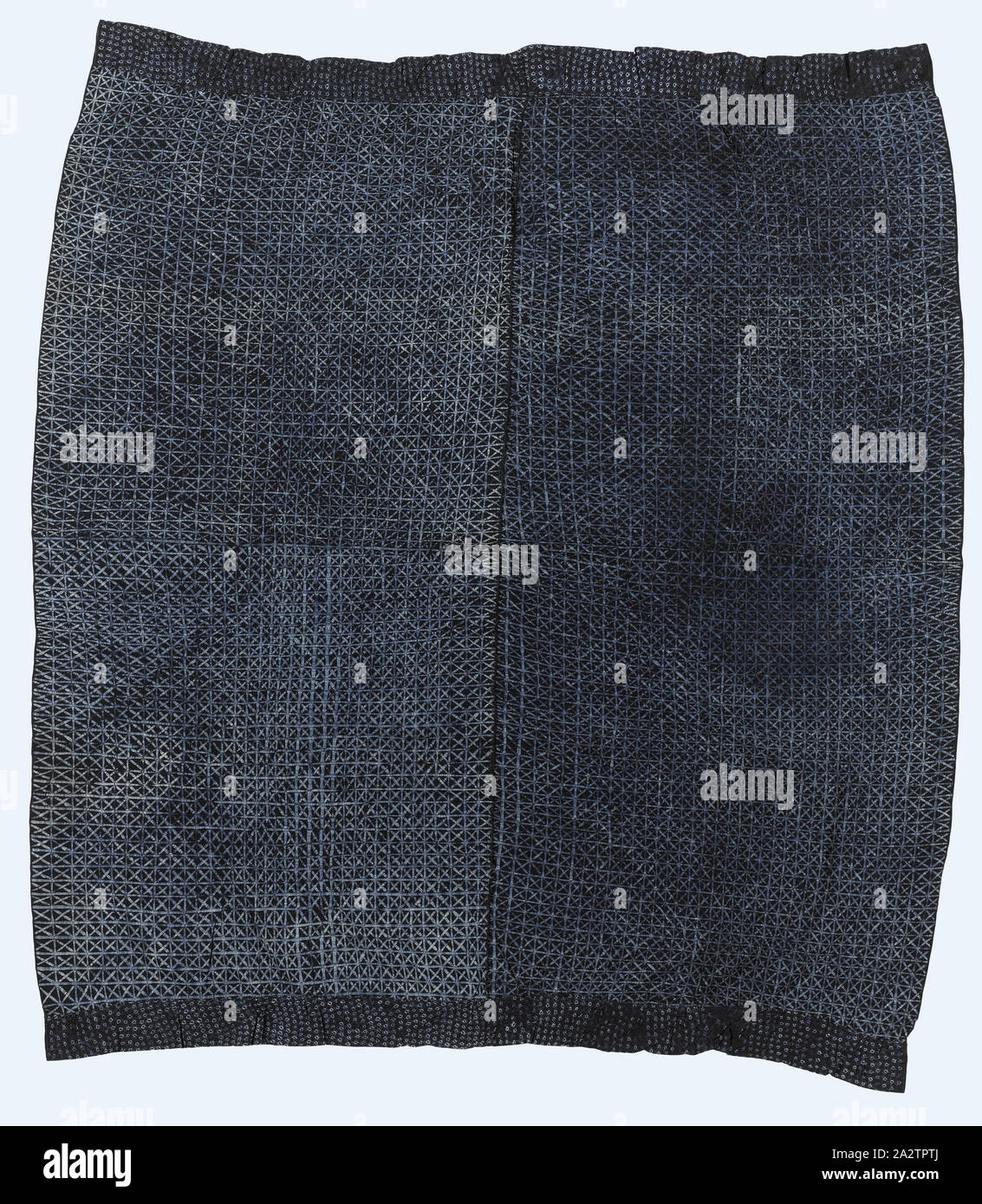 woman's wrapper; adire, Yoruba, 1975-1999, cotton, indigo, 72-1/4 x 59 ...