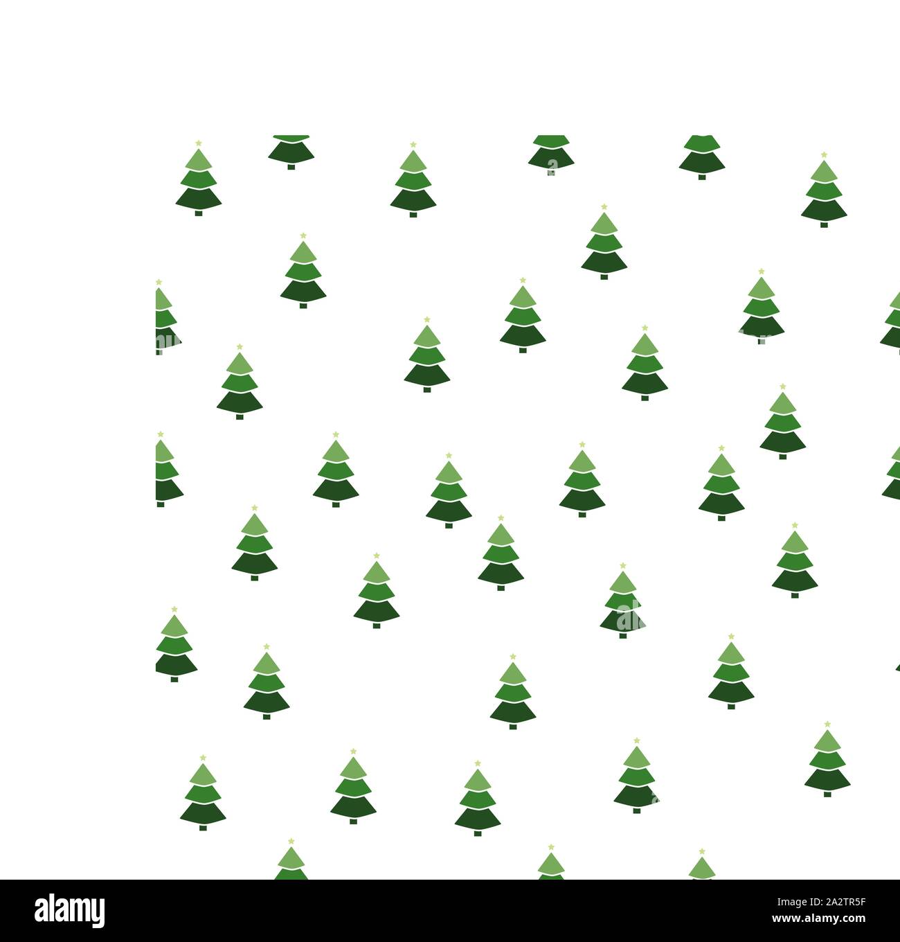 Christmas semless pattern with snowflake, christmas ball, gift box and Christmas tree on white background. Vector illustration. Stock Vector