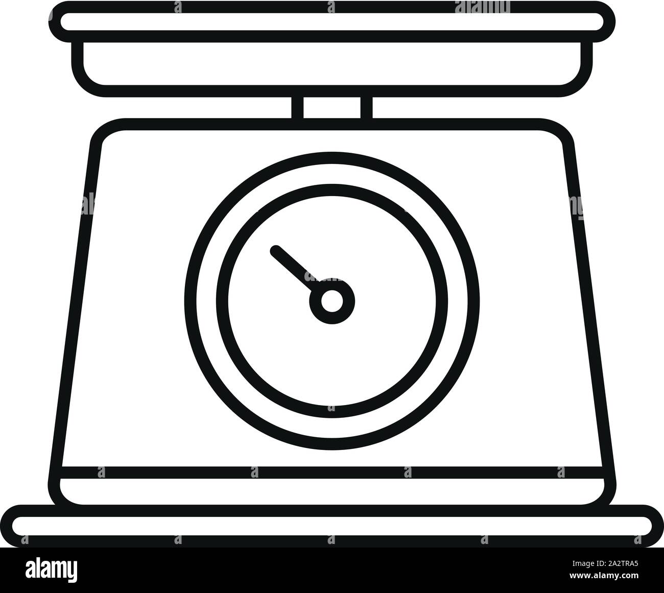 Healthy unhealthy food scales Stock Vector Images - Alamy