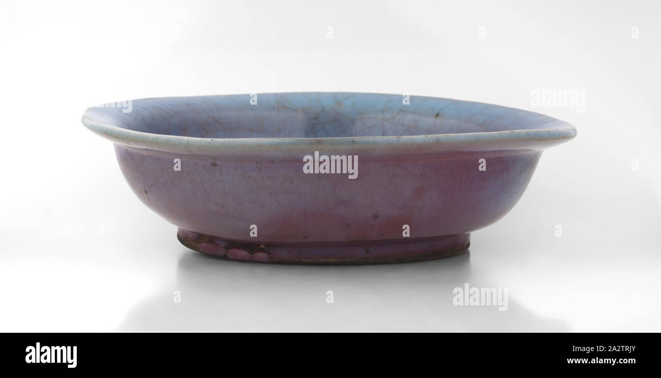 bowl, earthenware, glaze, 9-1/4 d, Asian Art Stock Photo