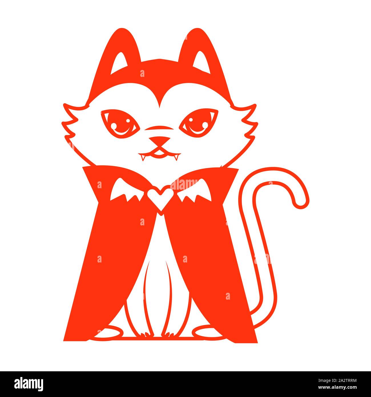 halloween cat mascot with dracula costume Stock Vector Image & Art - Alamy