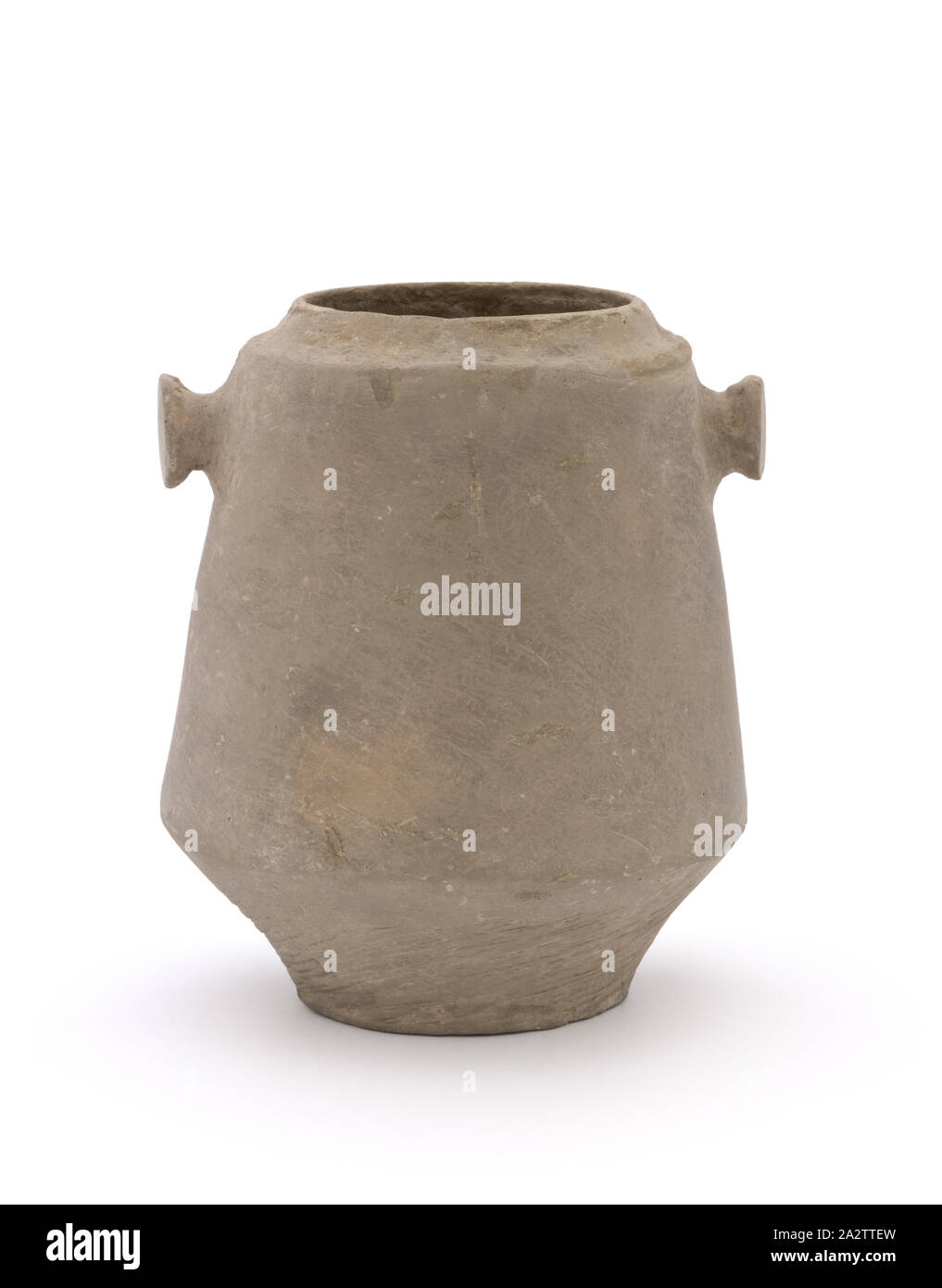 straight-sided bucket, Neolithic, Neolithic, 1500 B.C.E., earthenware, H: 8-5/16 in., Asian Art Stock Photo