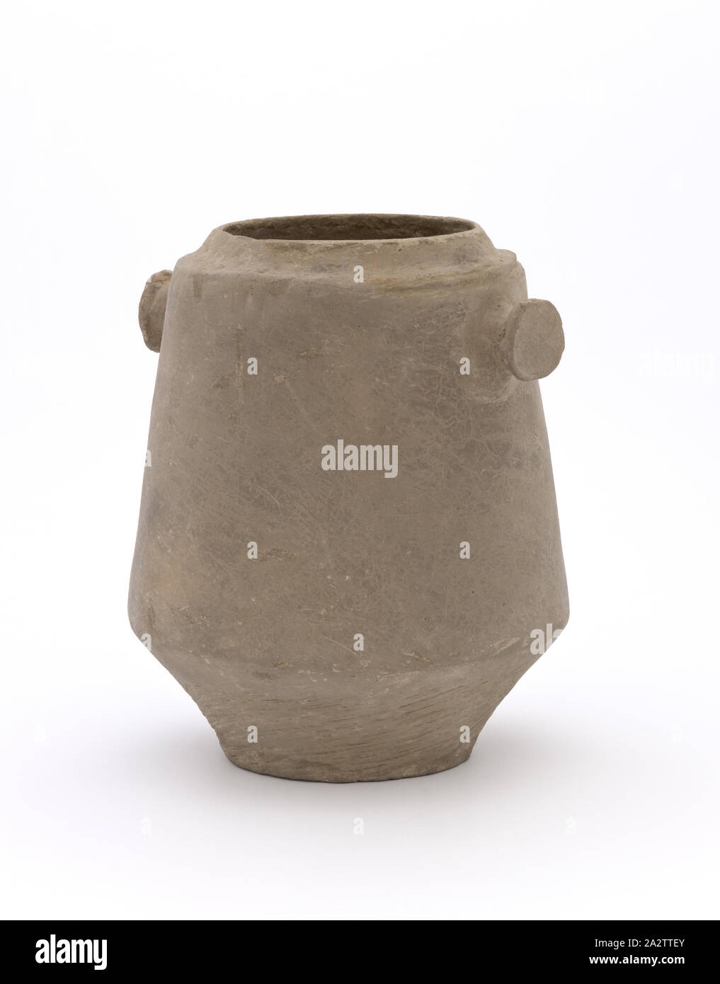 straight-sided bucket, Neolithic, Neolithic, 1500 B.C.E., earthenware, H: 8-5/16 in., Asian Art Stock Photo