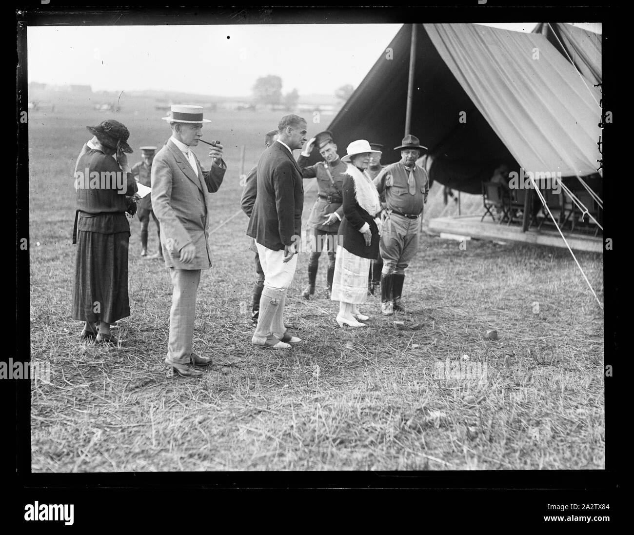 Reenactment of Pickett's Charge at the battle of Gettysburg, Pennsylvania. Charles Dawes and Sen