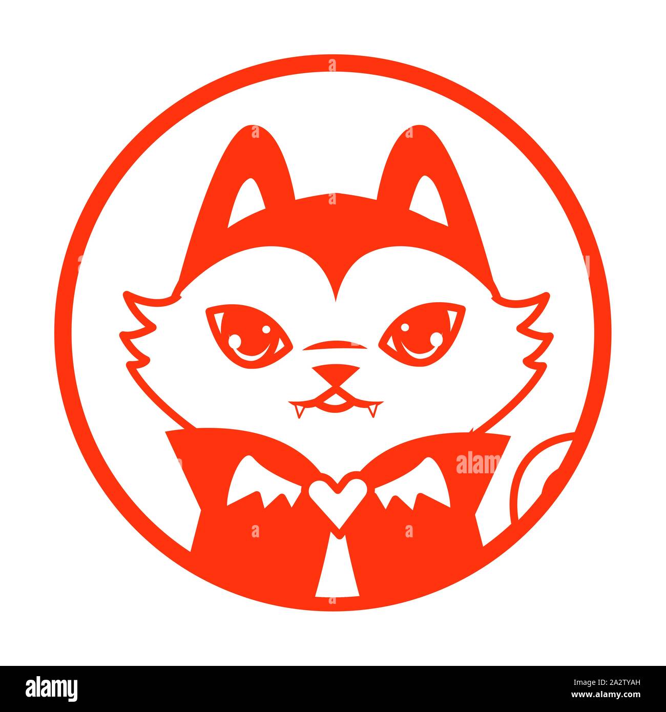 halloween cat mascot with dracula costume Stock Vector Image & Art - Alamy