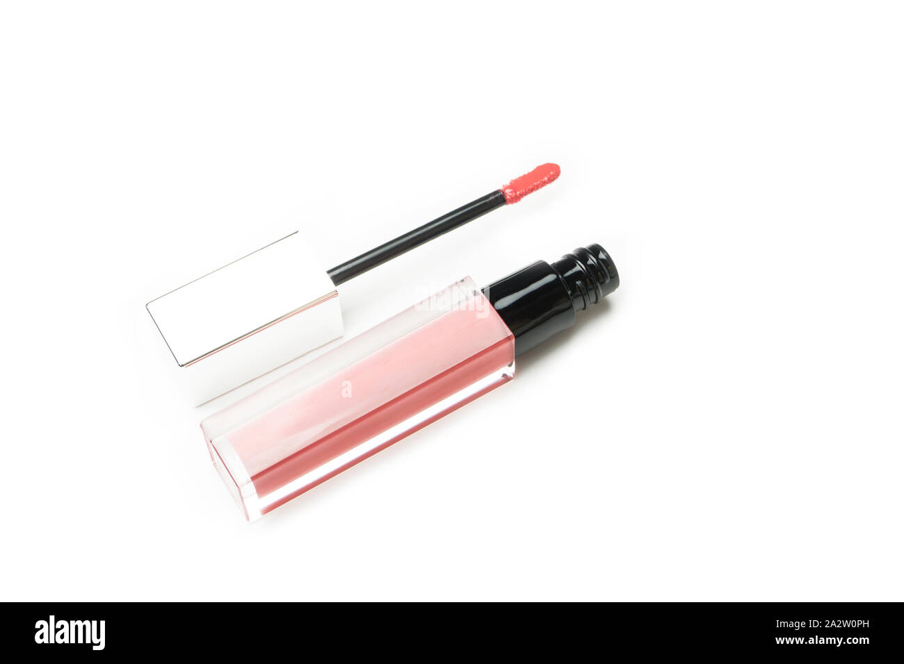 lip gloss on white background Stock Photo