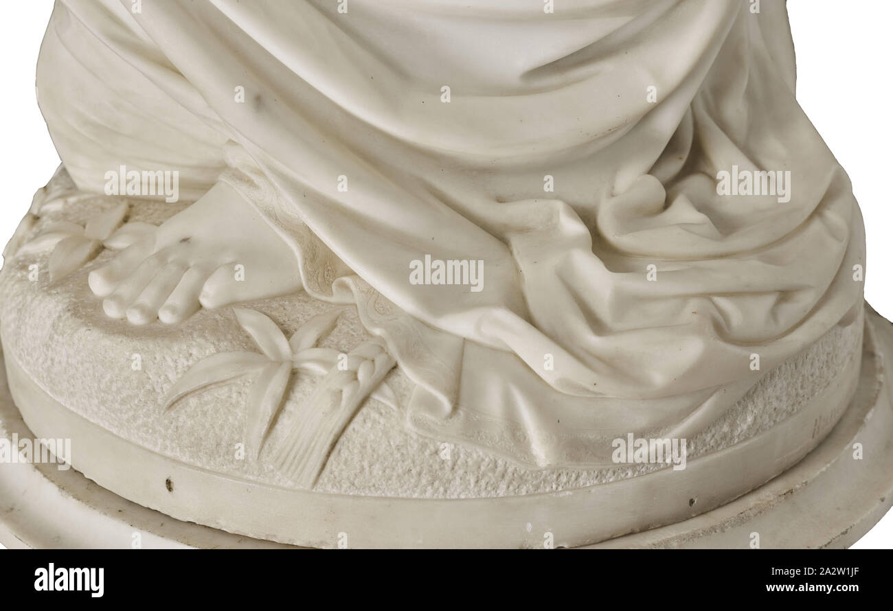 Ruth Gleaning, Randolph Rogers (American, 18251892), 1860, marble on