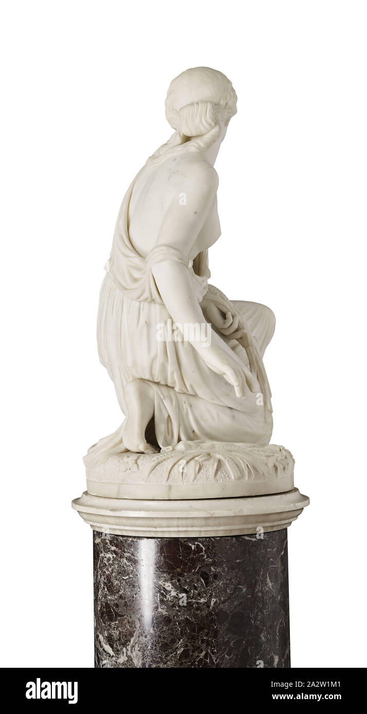 Ruth Gleaning, Randolph Rogers (American, 18251892), 1860, marble on