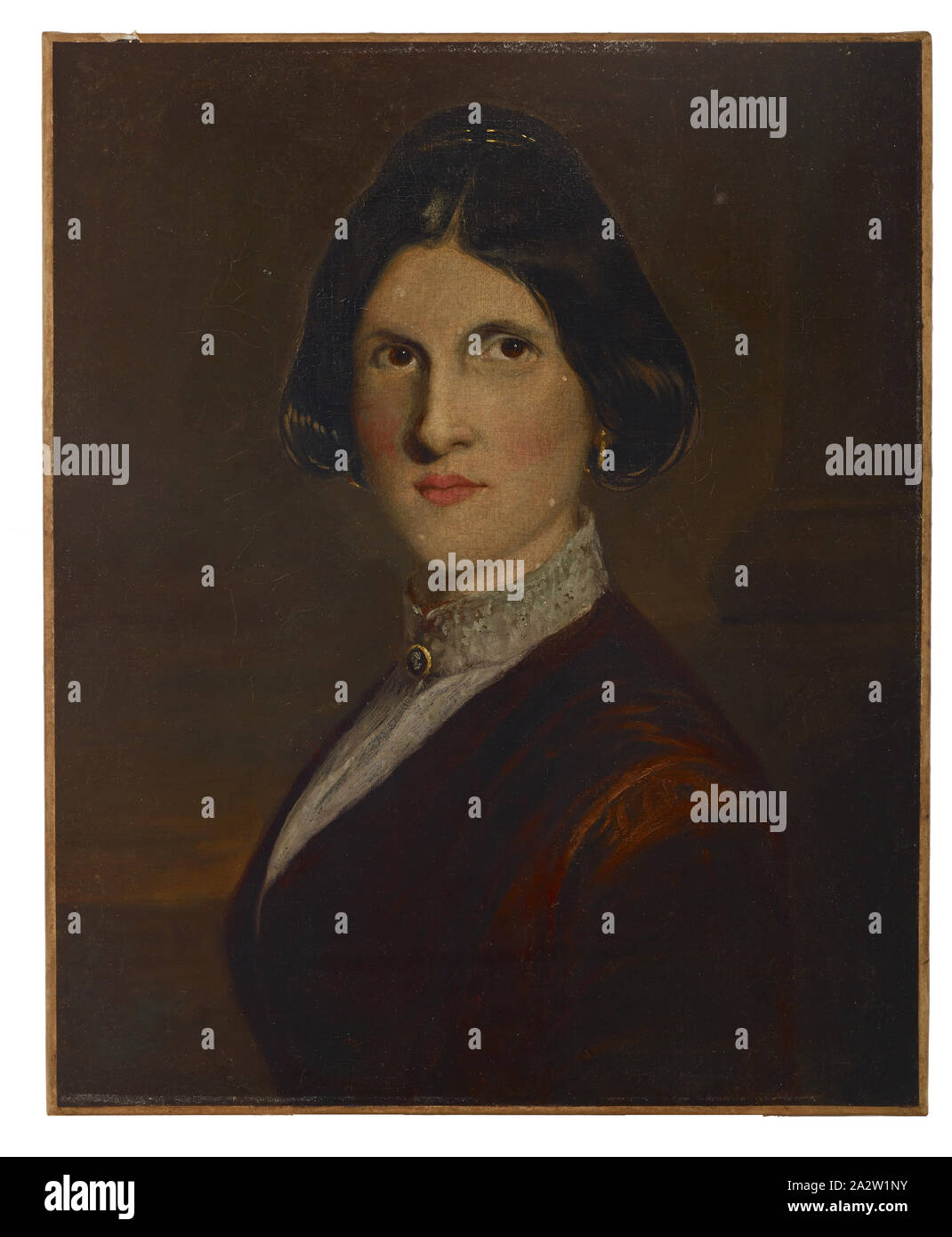 Jane Rimmer (Sister of the Artist), William Rimmer (American, 1816-1879), about 1851-1856, oil on canvas, 22-1/4 x 18-1/8 in. (canvas) 30 x 26-3/8 x 3-1/4 in. (framed), American Painting and Sculpture to 1945 Stock Photo