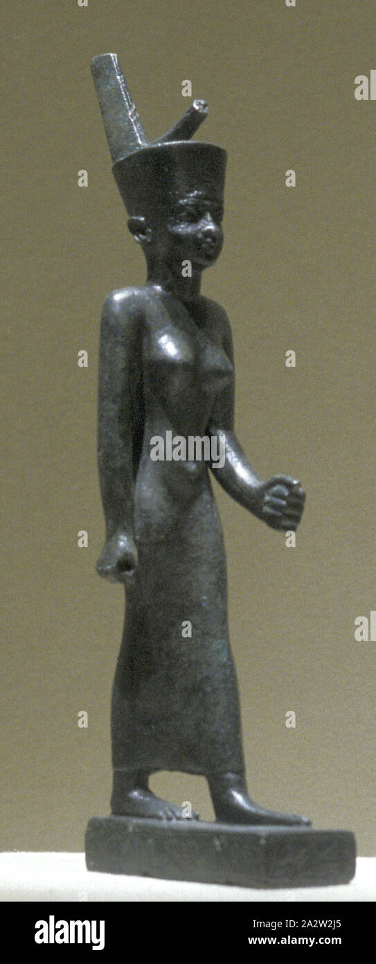 The Goddess Neith, Late Period, Late Period, 664-332 B.C.E., bronze, H ...