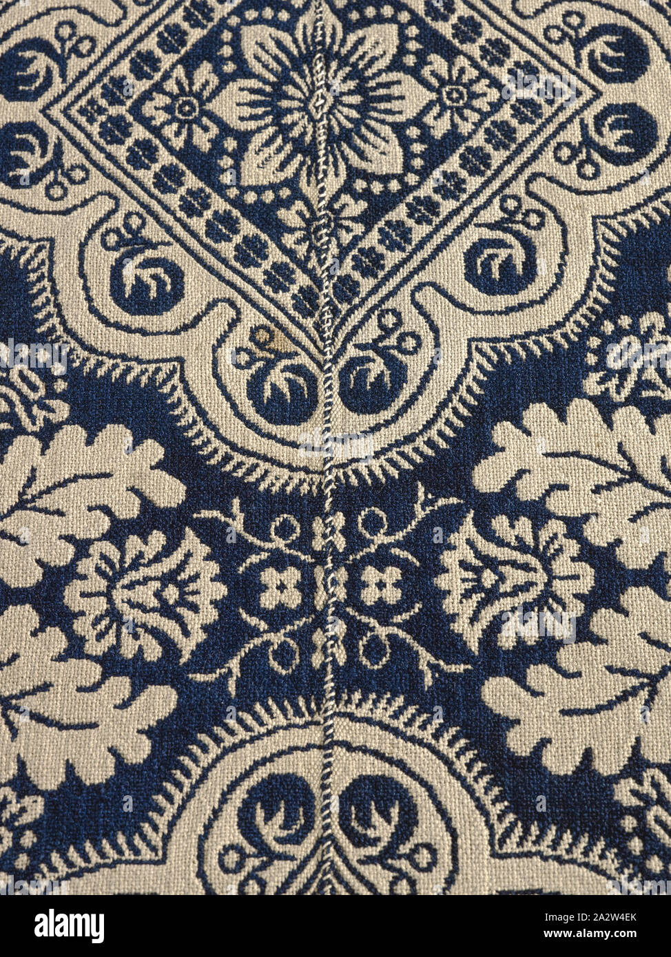 bed cover (Jacquard coverlet), John LaTourette (American, 17931849), about 1840, cotton and